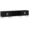 vidaXL Mobile TV 180 x 31,5 x 40 cm Rovere Nero Legno ingegnerizzato