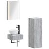 vidaXL Set di Armadi da Bagno 4 pcs Sonoma grigio 43 x 11,5 x 60,5 cm