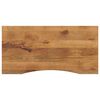 vidaXL Piano Scrivania con Curva 110x50x2,5cm Massello Grezzo di Mango