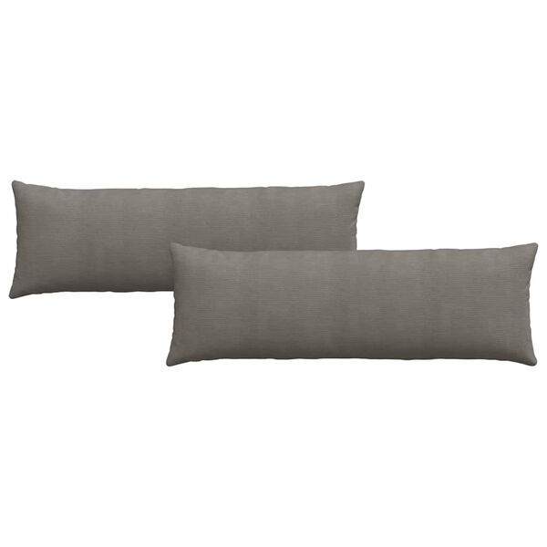 vidaXL Cuscini da Divano 2 pcs Grigio chiaro 120 x 40 cm