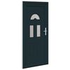 vidaXL Porta Ingresso Bianca 110x210 cm in PVC