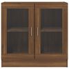 vidaXL Mobile Vetrina Rovere Marrone 82,5x30,5x80 cm Legno Multistrato