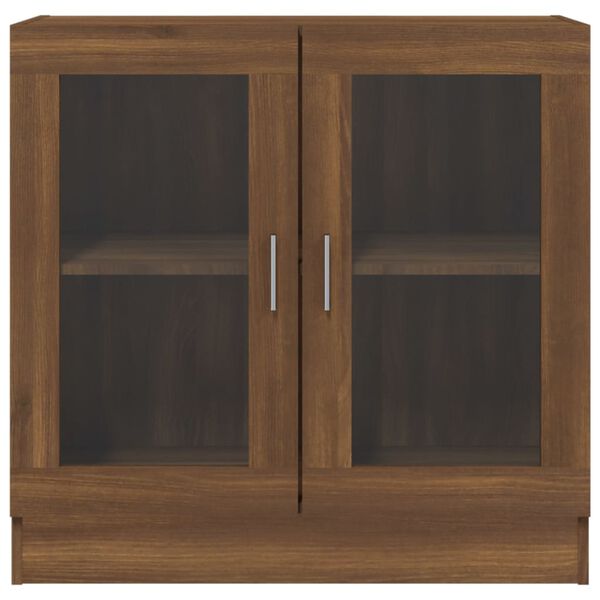 vidaXL Mobile Vetrina Rovere Marrone 82,5x30,5x80 cm Legno Multistrato