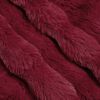 vidaXL Coperta in Pelliccia di Coniglio Finta Rosso Bordeaux