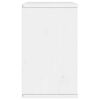 vidaXL Mobile Porta TV ODDA Bianco 79x24x40 cm Legno Massello di Pino