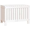 vidaXL Contenitore Giardino Bianco 76x42,5x54cm Legno Massello di Pino