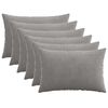 vidaXL Federa 6 pcs HEERLEN Grigio Chiaro 50 x 80 cm corduroy