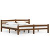 vidaXL Giroletto senza Materasso Ambrato 180x200 cm in Legno di Pino