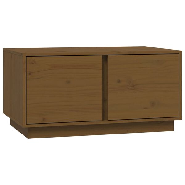vidaXL Tavolino da Salotto ambra 80x50x40 cm Legno Massello di Pino