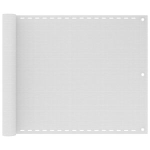 vidaXL Paravento da Balcone Bianco 75x300 cm in HDPE