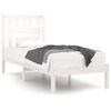 vidaXL Giroletto Bianco in Legno Massello di Pino 90x200 cm