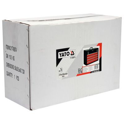 YATO Cassetta degli Attrezzi con 4 Cassetti 52x21,8x36 cm
