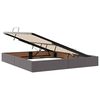 vidaXL Letto con contenitore e materasso Grigio 180 x 200 cm