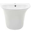 vidaXL Lavabo Bianco 47 x 45 x 37 cm Ceramica Smaltata