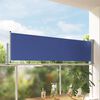 vidaXL Tenda Laterale Retrattile per Patio 80x300 cm Blu