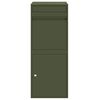 vidaXL Cassetta per pacchi Oliver verde 41 x 38 x 103 cm Acciaio