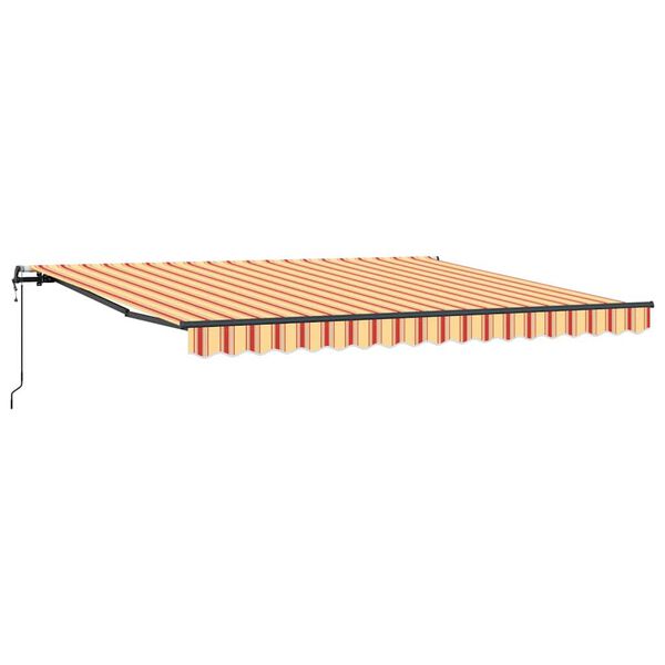 vidaXL Tenda Retrattile Giallo e Arancione 400 &times; 350 cm