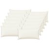 vidaXL Federa 12 pz HOUTEN Bianco 40 x 80 cm Lino