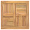vidaXL Piano Tavolo Quadrato 50x50x2,5 cm in Legno Massello di Teak
