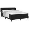vidaXL Letto box spring con materasso Nero 140 x 190 cm Tessuto