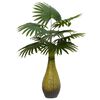 vidaXL Pianta di Palma Artificiale 9 Foglie 65 cm Verde