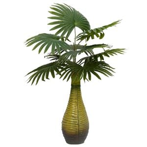 vidaXL Pianta di Palma Artificiale 9 Foglie 65 cm Verde