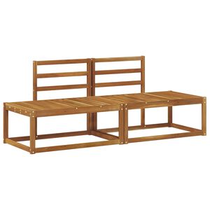 vidaXL Divano da Esterno 2 Pezzo Naturale 182,5 x 63 x 73 cm