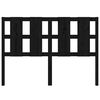 vidaXL Testiera per Letto Nera 145,5x4x100cm in Legno Massello di Pino