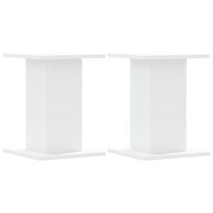 vidaXL Supporti per Piante 2 pz Bianchi 30x30x40cm Legno Multistrato