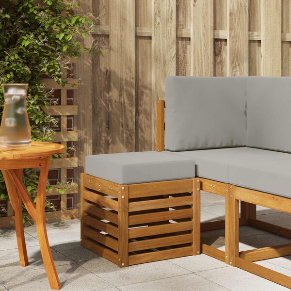 vidaXL Panca da esterno Legno di Acacia Massello Naturale