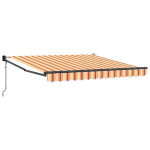 vidaXL Tenda da Sole Giallo e Arancione 350 x 250 x 165 cm Poliestere
