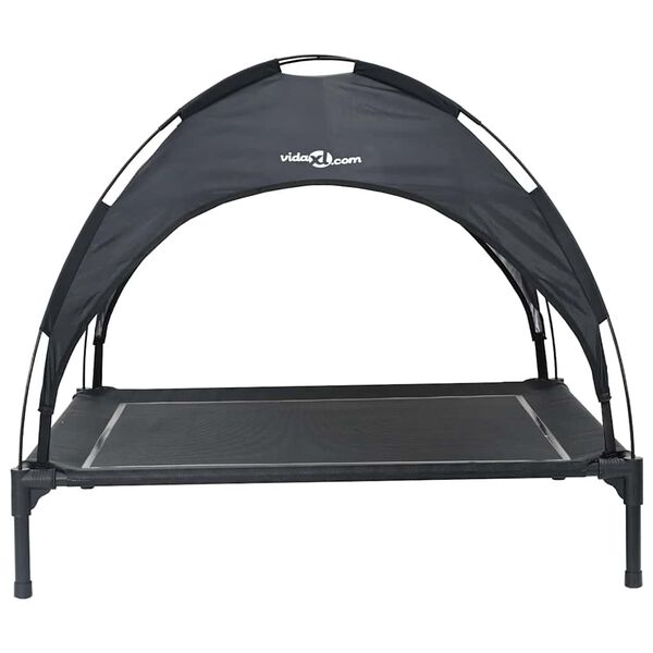 vidaXL Letto per Cani Nero 90 x 81 x 80,5 cm Acciaio
