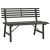 vidaXL Panchina da Giardino 110 cm in Acciaio Nera