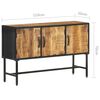 vidaXL Credenza 110x30x70 cm in Legno di Mango Grezzo