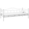 vidaXL Telaio Divano Letto Bianco in Metallo 90x200 cm
