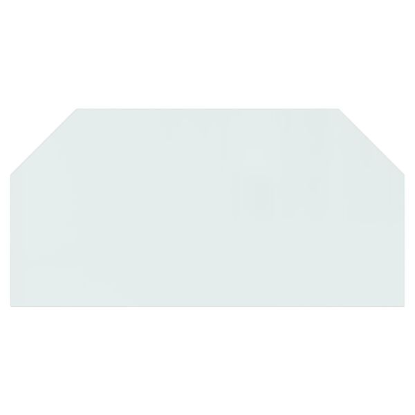 vidaXL Lastra in Vetro per Caminetto Esagonale 120x60 cm