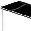 vidaXL Tenda da Sole Retrattile Automatica con Pali 3x2,5 m Antracite