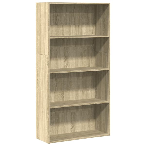 vidaXL Libreria Rovere Sonoma 80x30x152 cm in Legno Multistrato