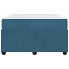 vidaXL Struttura del letto con materasso Blu 120 x 200 cm Tessuto