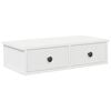 vidaXL Scaffale a Parete con Cassetti Bianco 60x28x15 cm in Truciolato