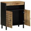 vidaXL Credenza 60x33,5x75 cm in Legno Massello di Mango Grezzo