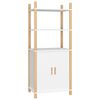 vidaXL Credenza Bianca 60x40x141 cm in Legno Multistrato