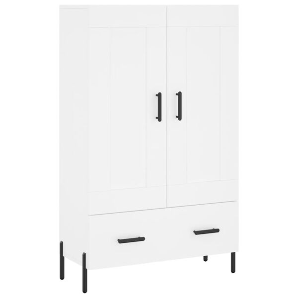 vidaXL Credenza Bianca 69,5x31x115 cm in Legno Multistrato