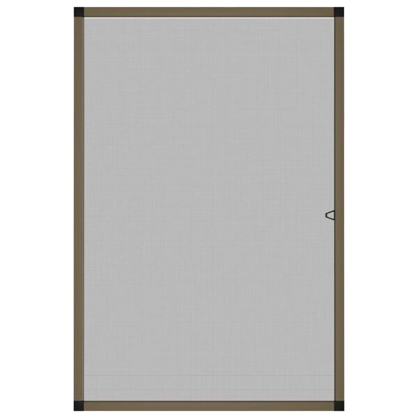vidaXL Zanzariera per Finestre Marrone 80x120 cm