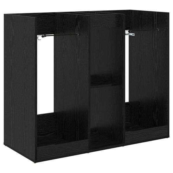 vidaXL Armadio per Golf Tinta unita Rovere Nero 102 x 45 x 85,5 cm