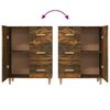 vidaXL Credenza Rovere Fumo 69,5x34x90 cm in Legno Multistrato
