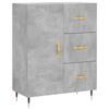 vidaXL Credenza Grigio Cemento 69,5x34x90 cm in Legno Multistrato