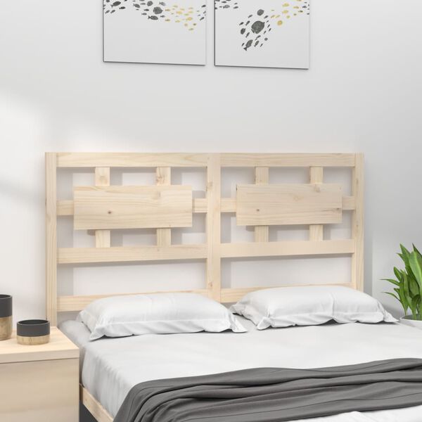 vidaXL Testiera per Letto 140,5x4x100 cm Legno Massello di Pino