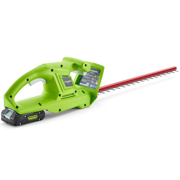 Greenworks Kit Tagliasiepi G24HT54 con Batteria da 24V a 2Ah 2201207UA