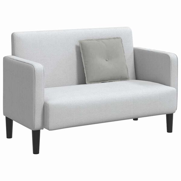 vidaXL Cuscino per Schiena Grigio chiaro 50 x 45 cm